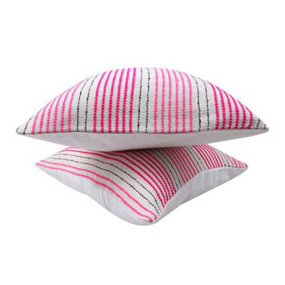 Multicolored Stripes Cushion Cover