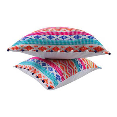 Multi-Color Handwoven Cushion Cover